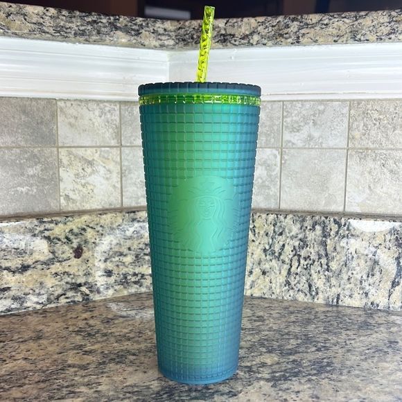 Starbucks 2022 Mountain Dew Jelly Grid Venti Tumbler | NWT - Picture 1 of 5